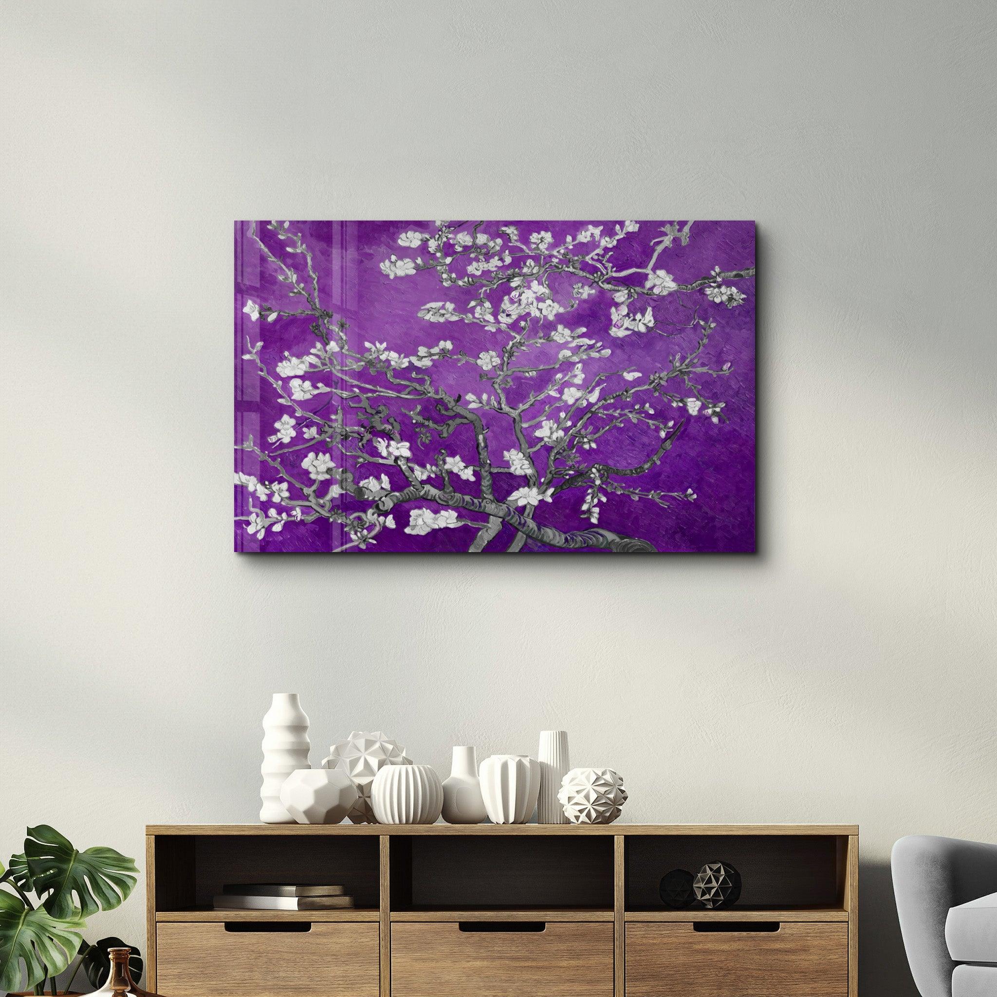 Abstract Flowers V4 | Glass Wall Art - ArtDesigna Glass Printing Wall Art