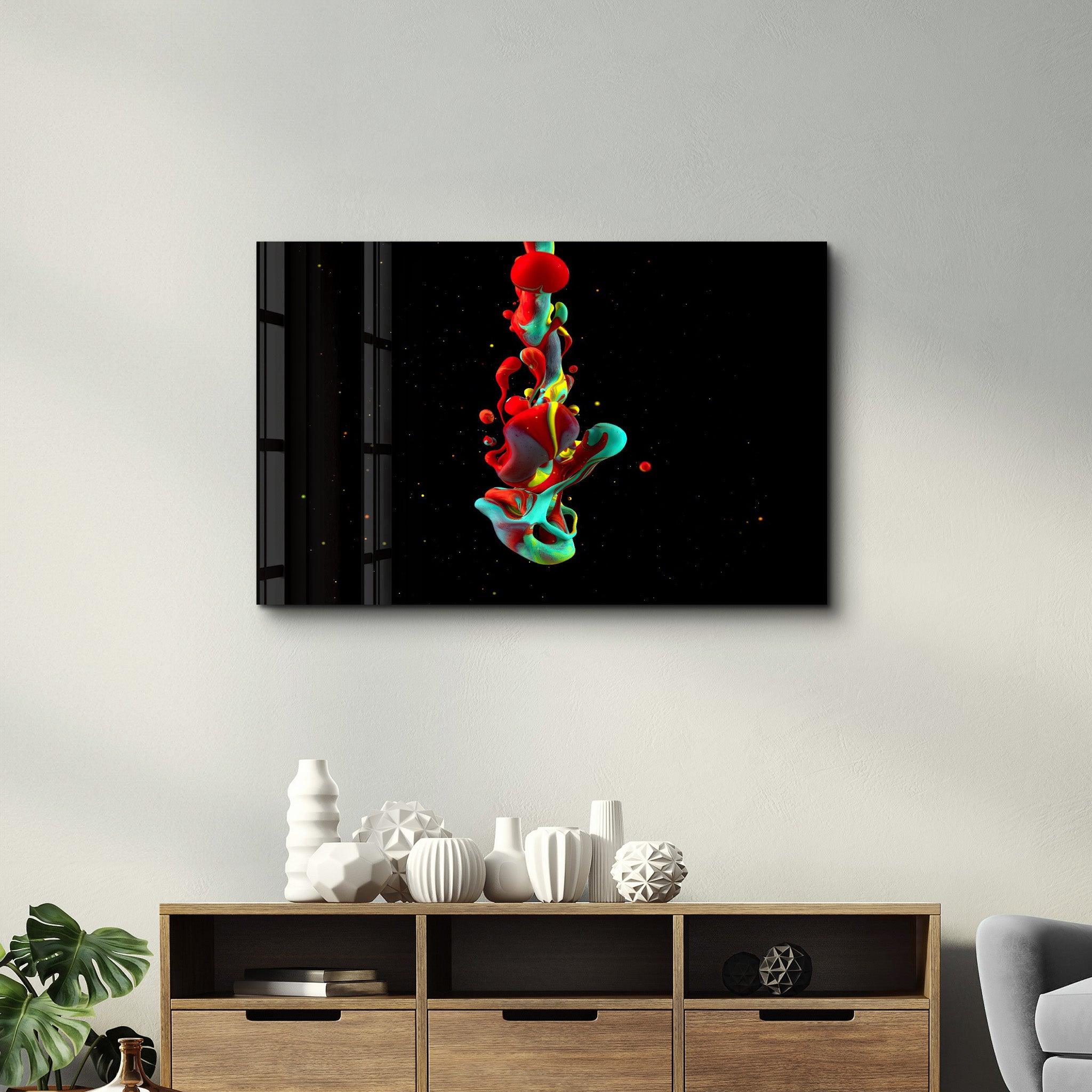 Liquid Drops | Glass Wall Art - ArtDesigna Glass Printing Wall Art