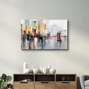 Abstract City View | Glass Wall Art - ArtDesigna Glass Printing Wall Art