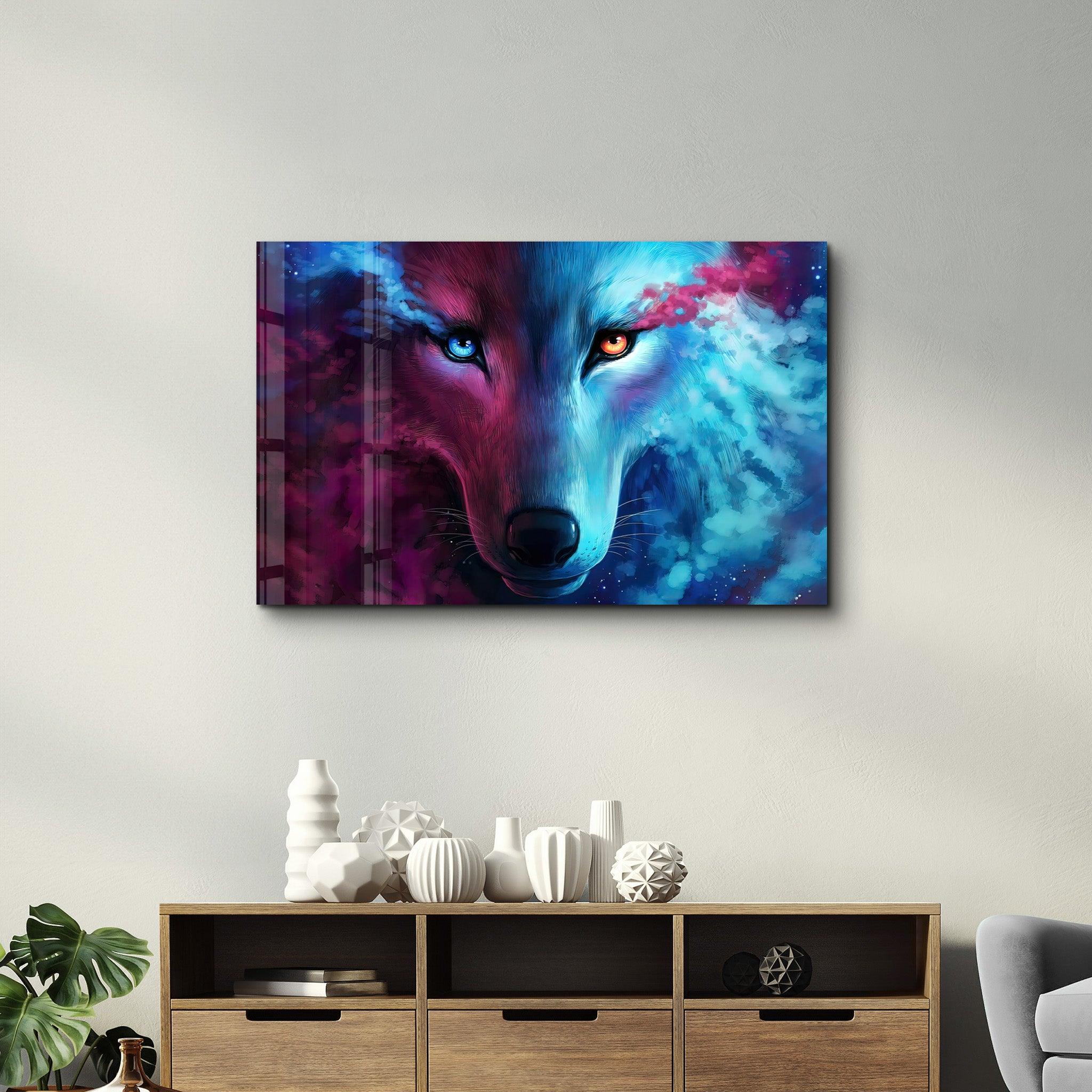 Mystical Wolf | Glass Wall Art - ArtDesigna Glass Printing Wall Art