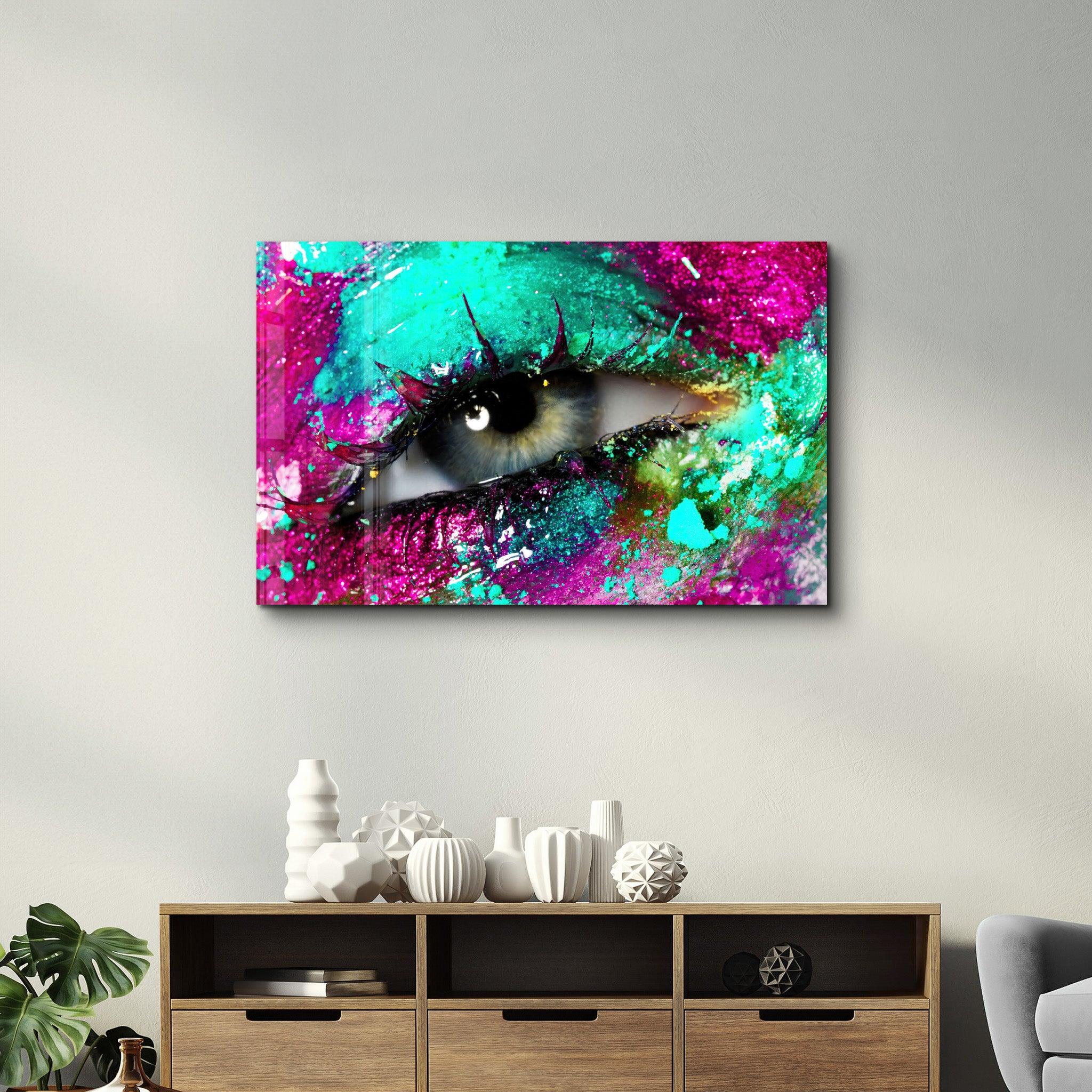 Eye In Colors V1 | Glass Wall Art - ArtDesigna Glass Printing Wall Art
