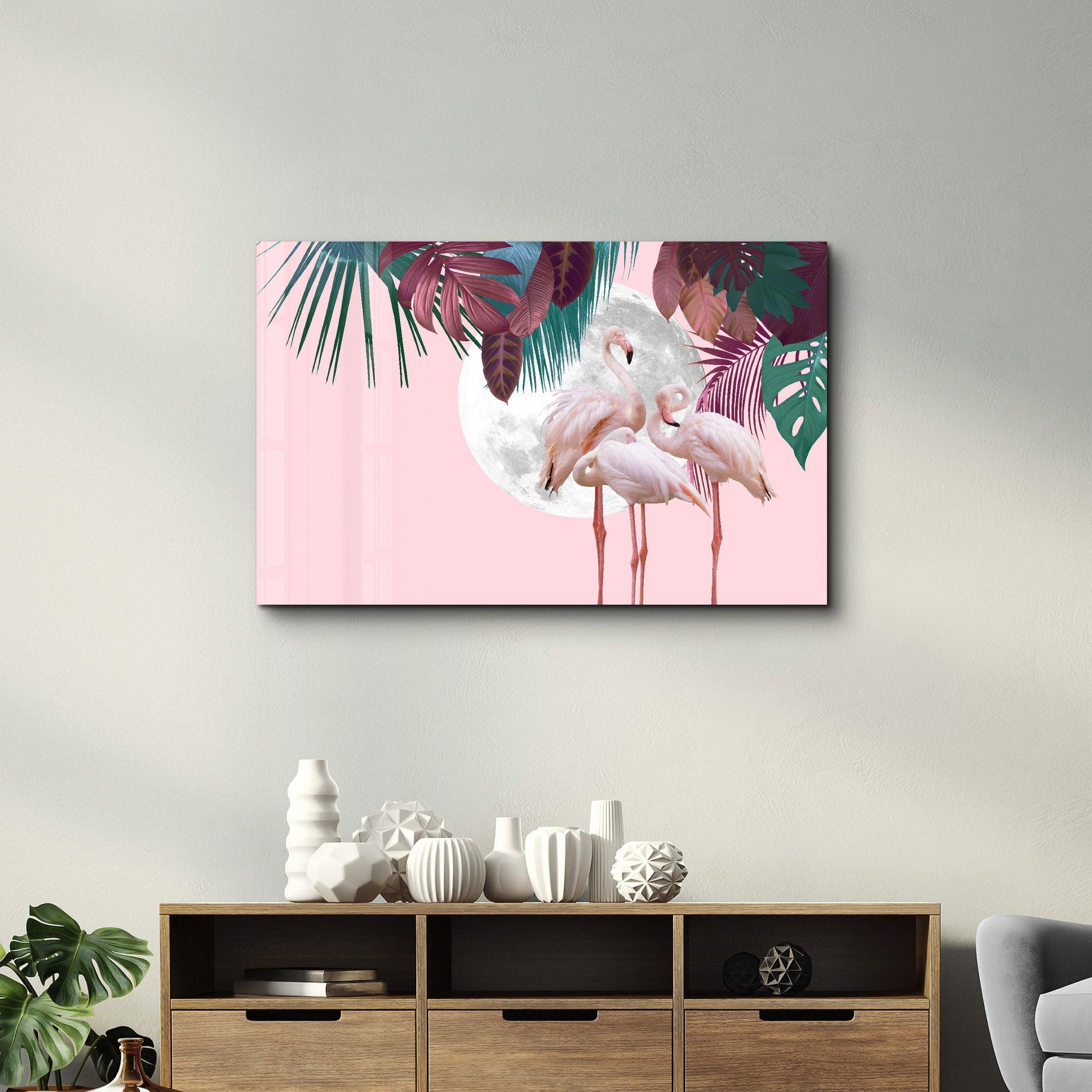 Greater Flamingo | Glass Wall Art - ArtDesigna Glass Printing Wall Art