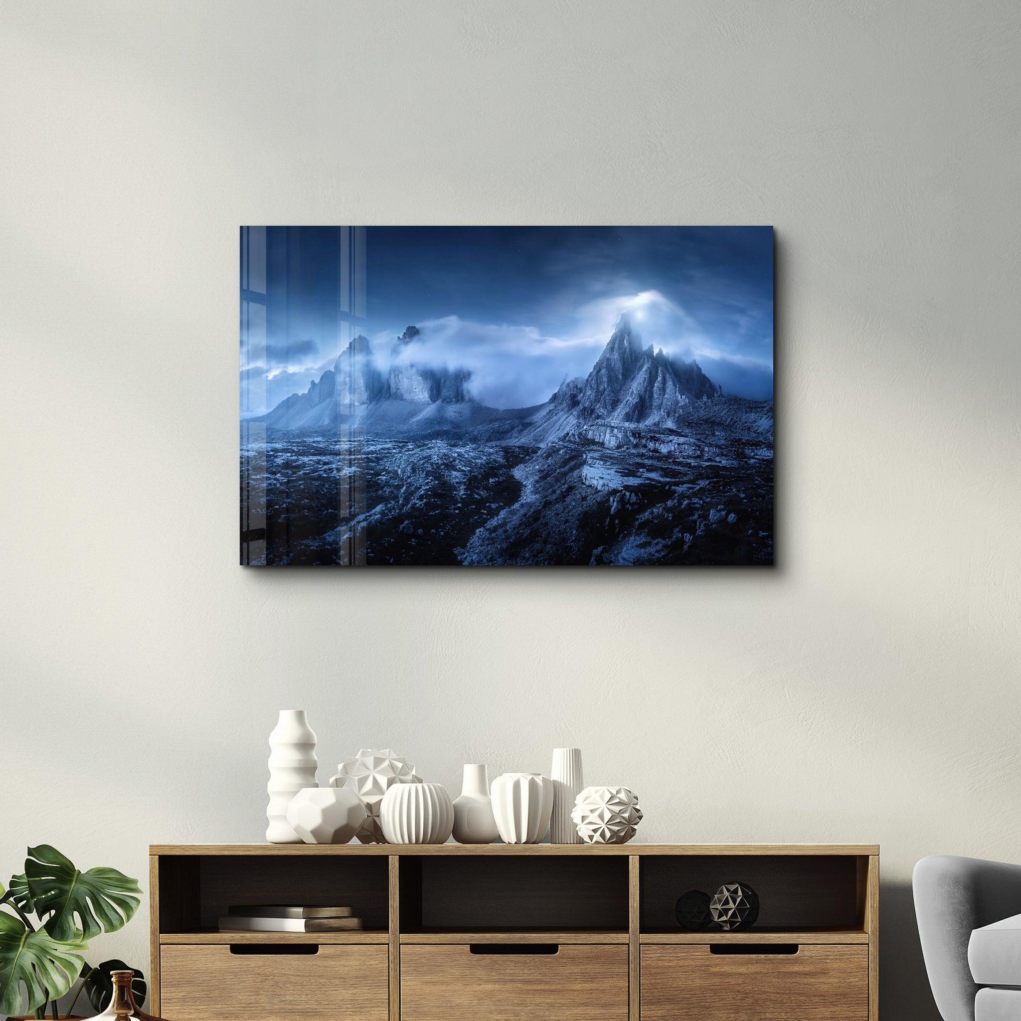Foggy Mountains | GLASS WALL ART - ArtDesigna Glass Printing Wall Art