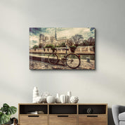 Bicycle | Glass Wall Art - Artdesigna