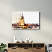 Maiden's Tower Istanbul | Glass Wall Art - Artdesigna