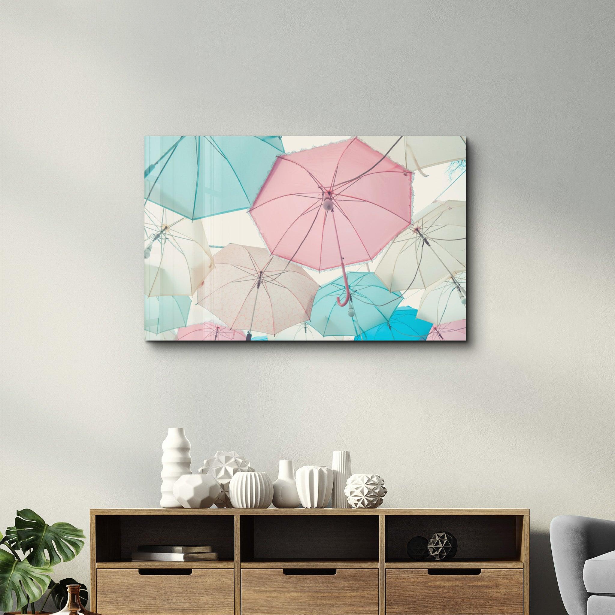 Umbrellas | Glass Wall Art - ArtDesigna Glass Printing Wall Art
