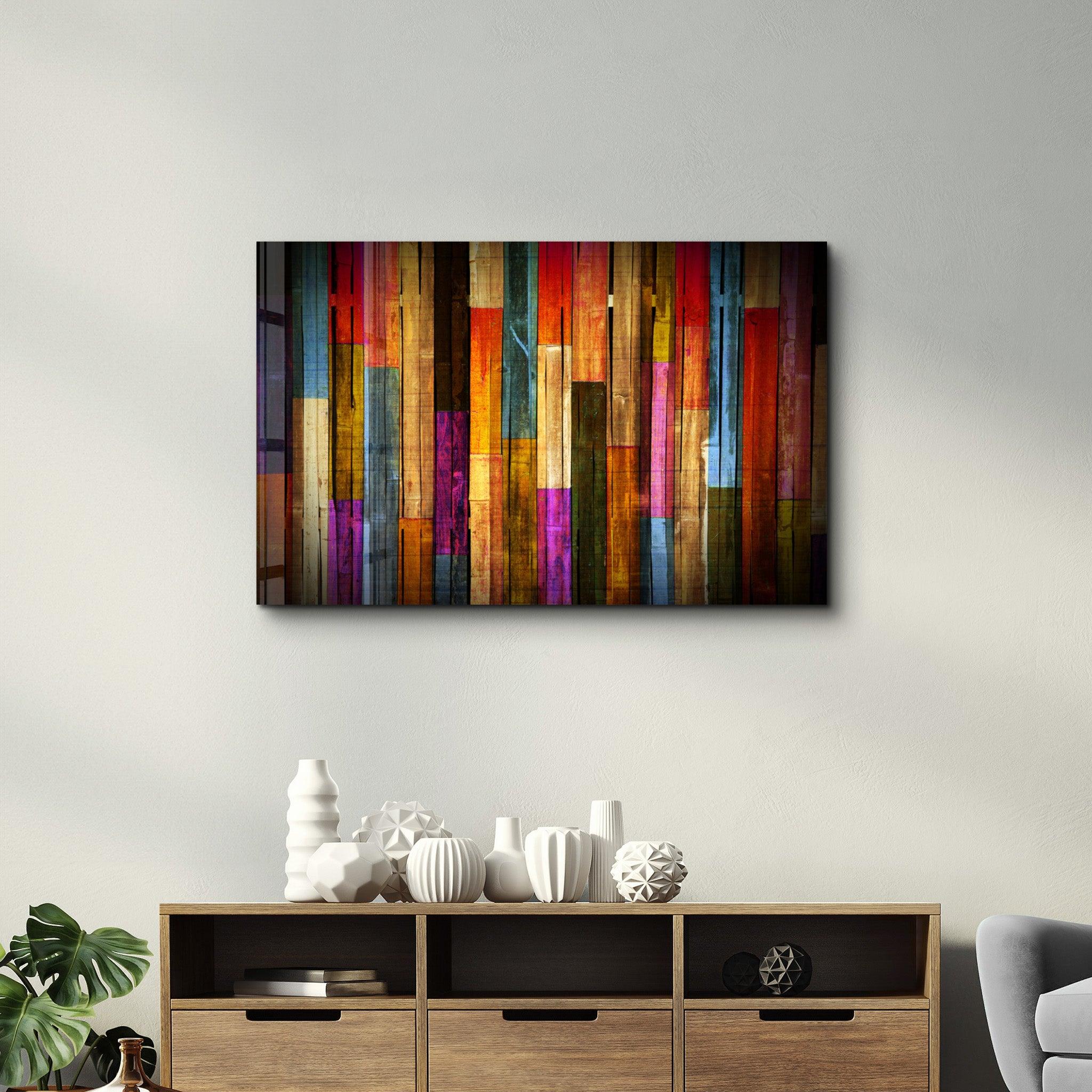 Painted Wood Glass Wall Art - ArtDesigna Glass Printing Wall Art