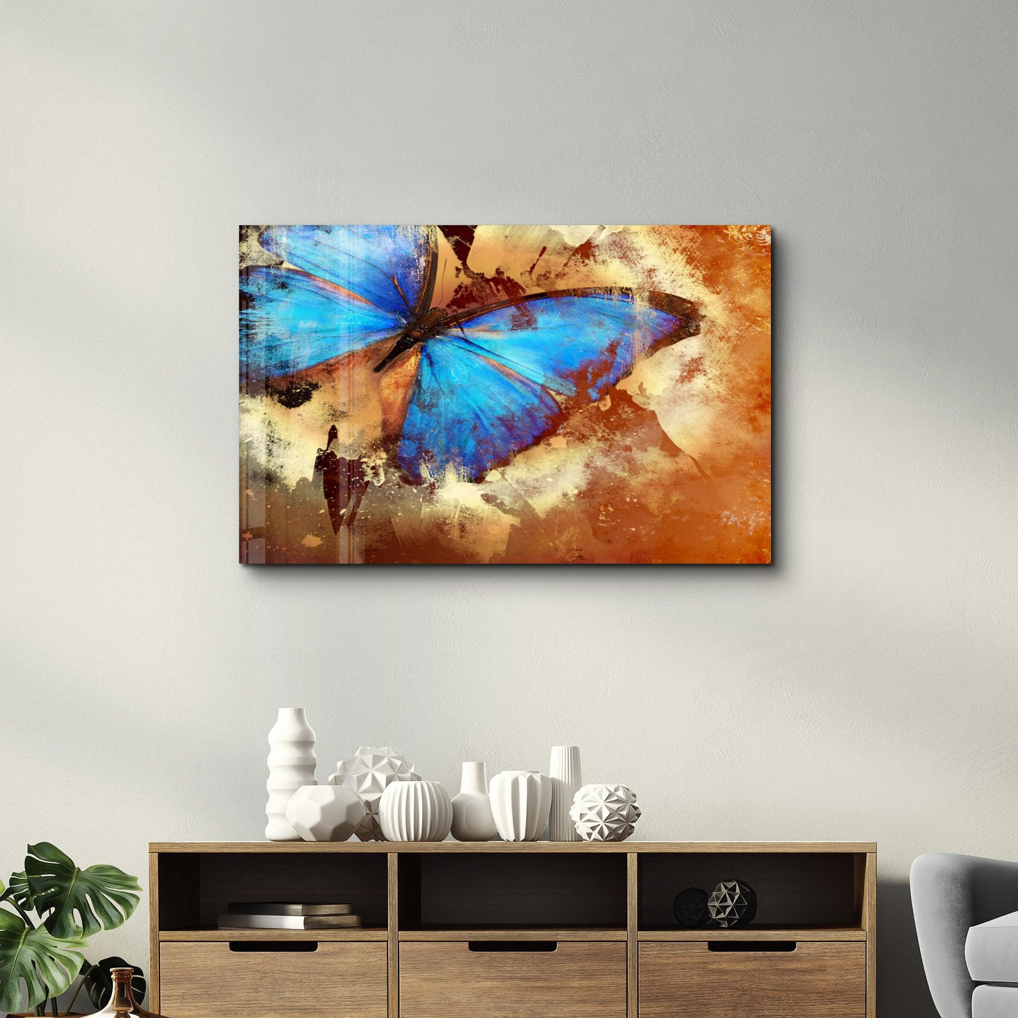 Butterfly 2 | Glass Wall Art - ArtDesigna Glass Printing Wall Art