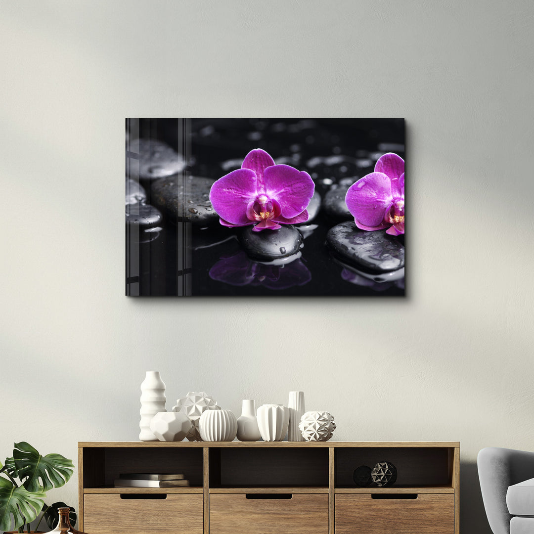 ・"Orchid"・Glass Wall Art - ArtDesigna Glass Printing Wall Art