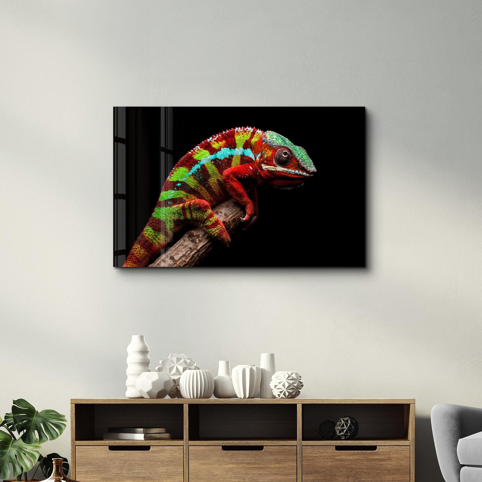 Chameleon | Glass Wall Art - ArtDesigna Glass Printing Wall Art