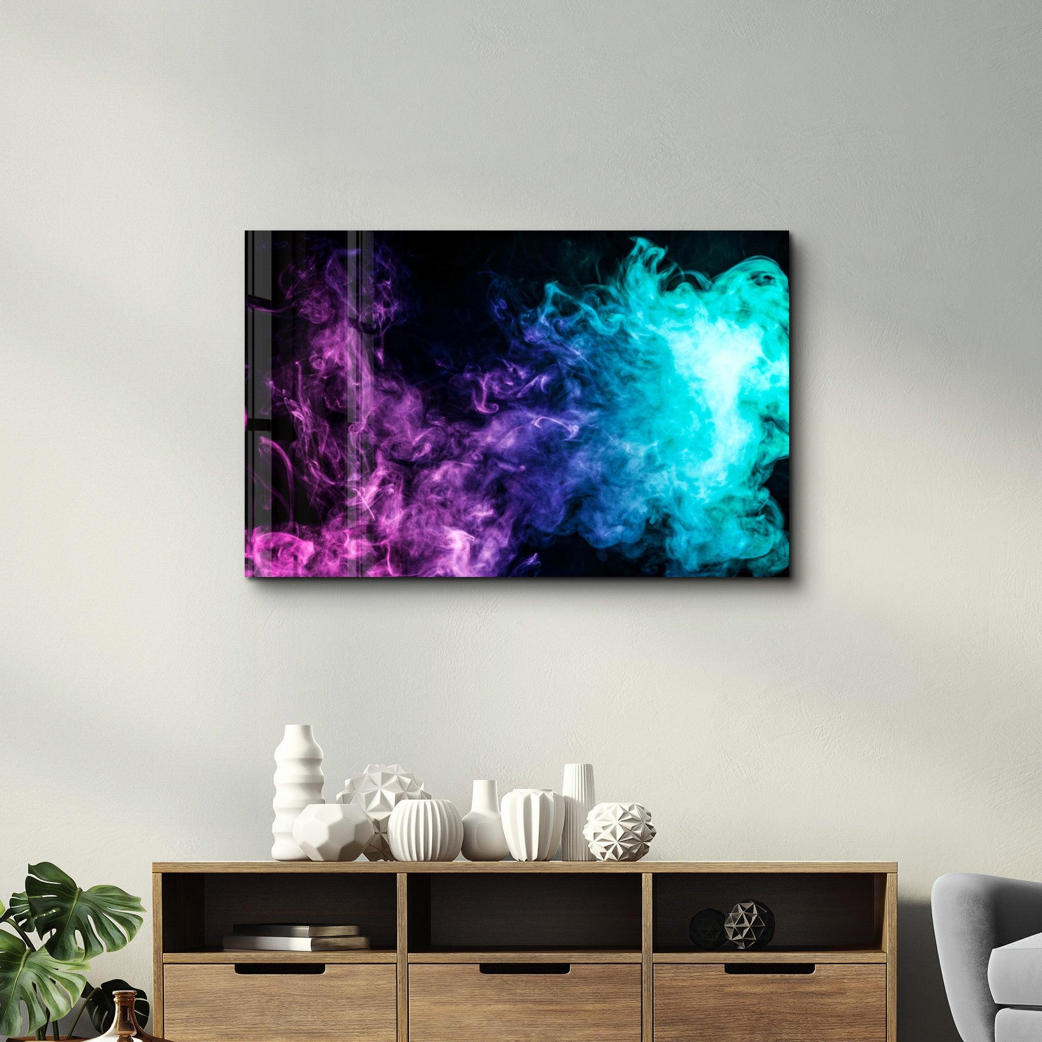 Colored Smoke | Glass Wall Art - ArtDesigna Glass Printing Wall Art