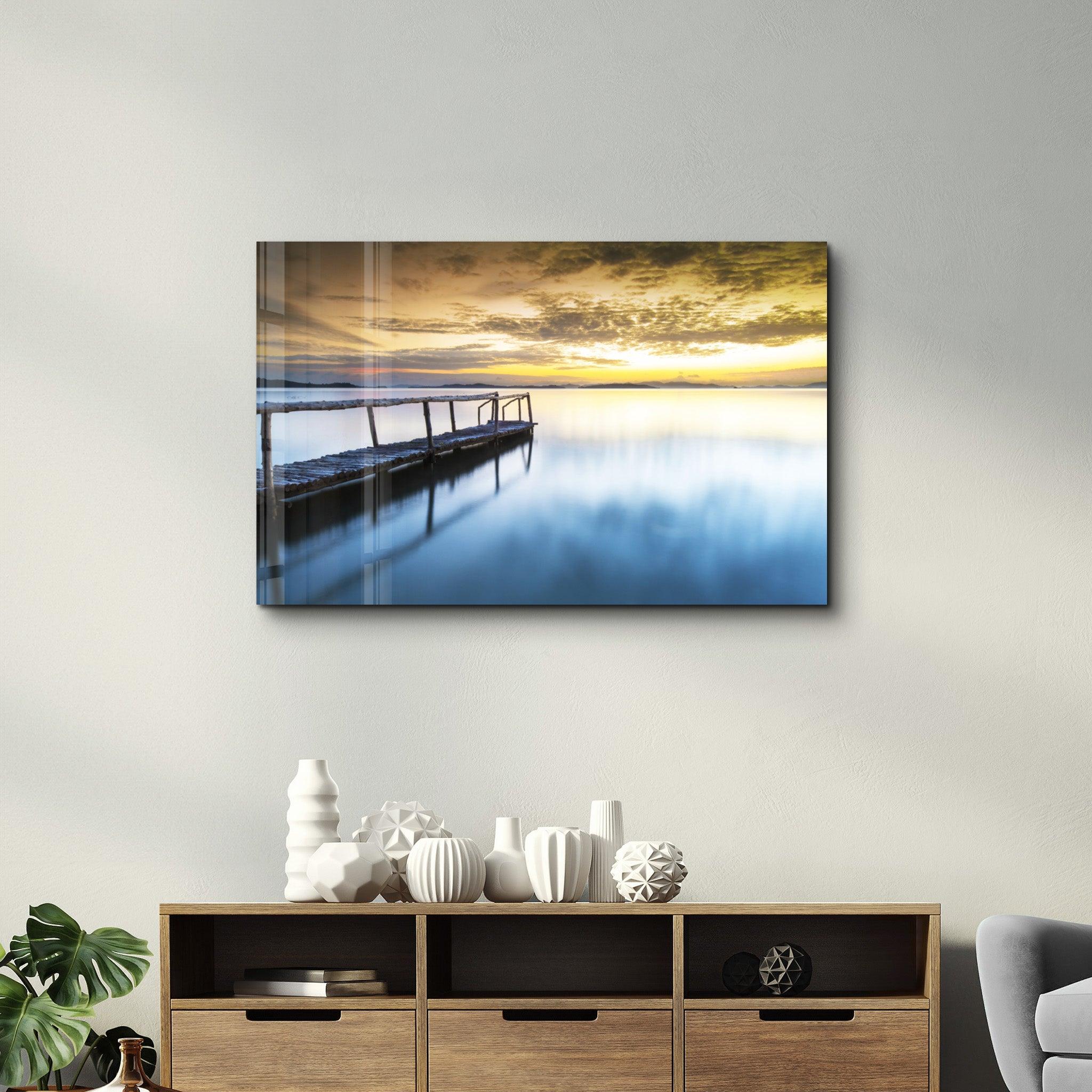 Sunset on the Beach | Glass Wall Art - ArtDesigna Glass Printing Wall Art