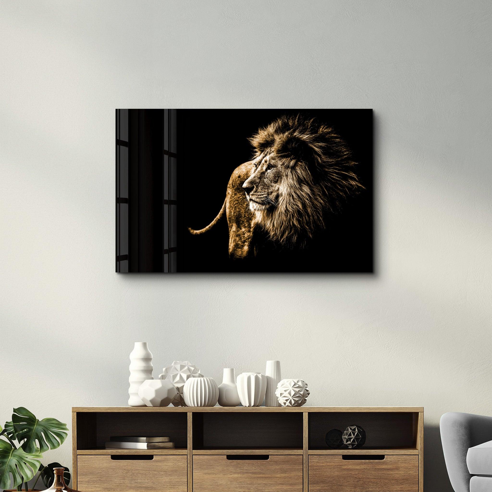 Lion | Glass Wall Art - ArtDesigna Glass Printing Wall Art