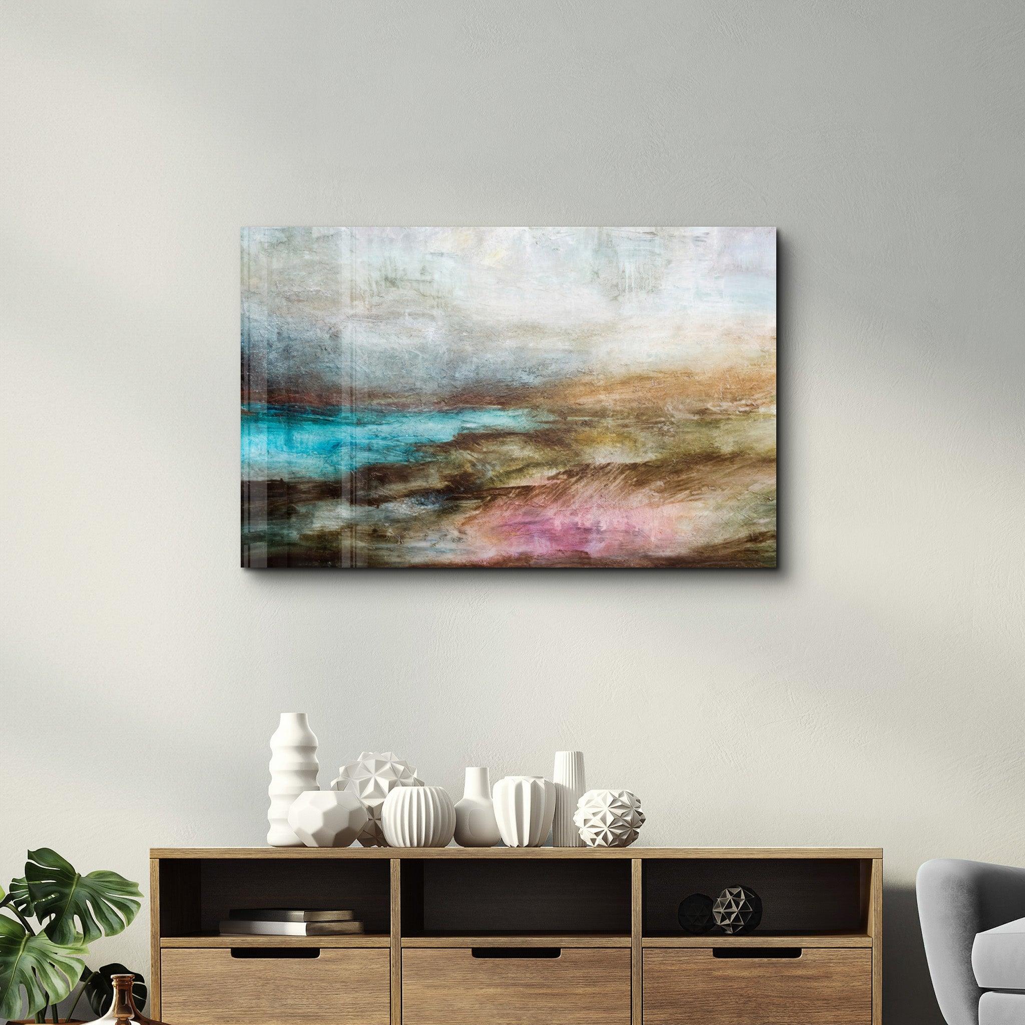 Abstract Lake | Glass Wall Art - ArtDesigna Glass Printing Wall Art