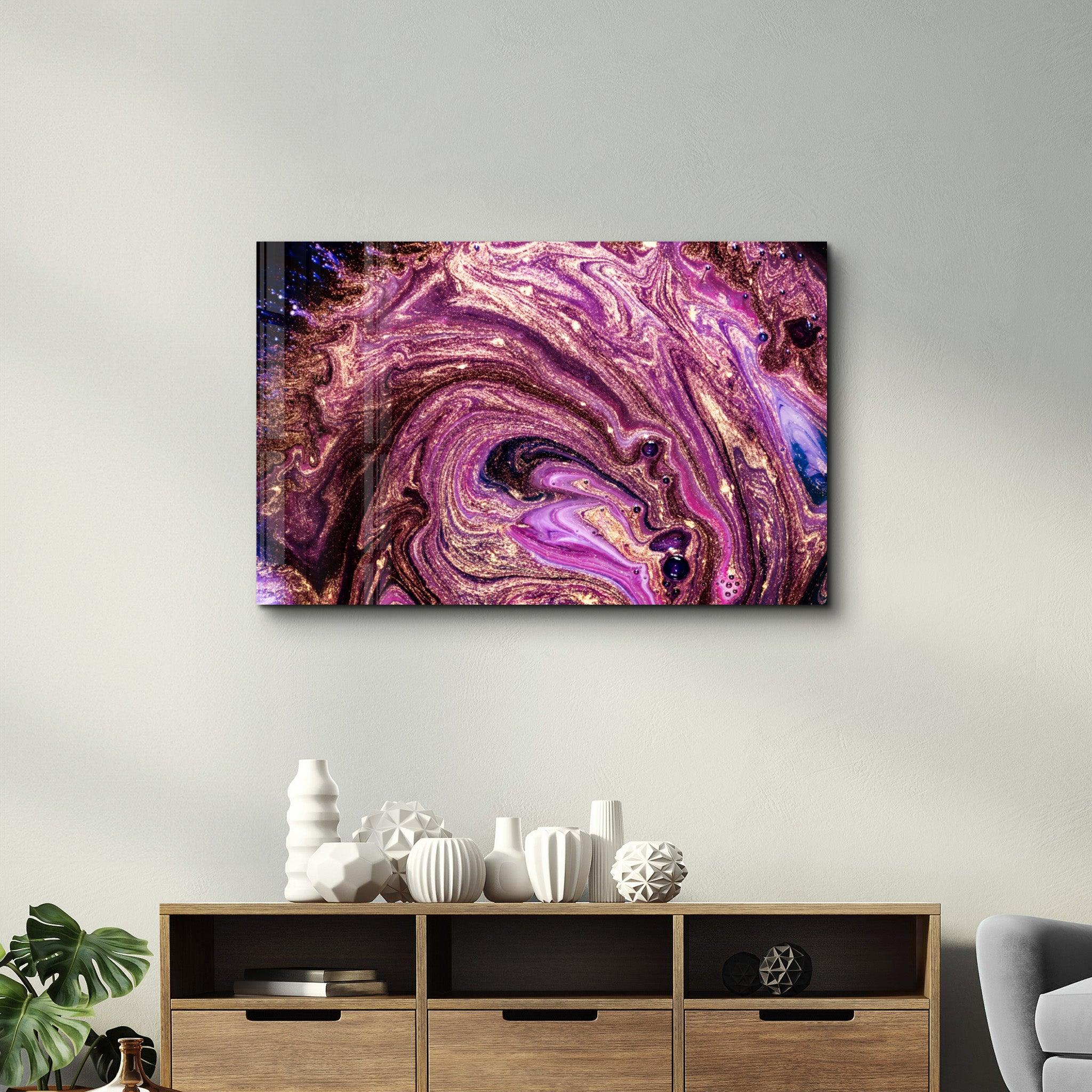 Shimmer Pink | Glass Wall Art - ArtDesigna Glass Printing Wall Art