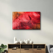 Red Leaves | Glass Wall Art - ArtDesigna Glass Printing Wall Art