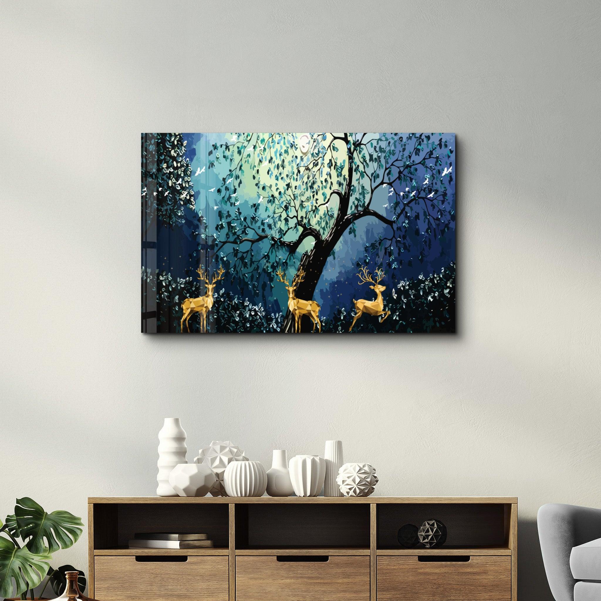 Cute Forest | Glass Wall Art - ArtDesigna Glass Printing Wall Art