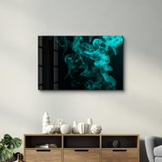 Green Smoke | Glass Wall Art - ArtDesigna Glass Printing Wall Art