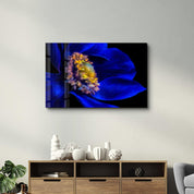 Blue Flower2 | Glass Wall Art - ArtDesigna Glass Printing Wall Art
