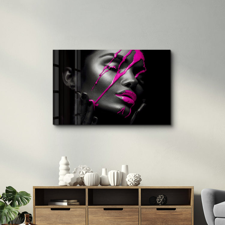 ・"Pink Cream"・Glass Wall Art - ArtDesigna Glass Printing Wall Art
