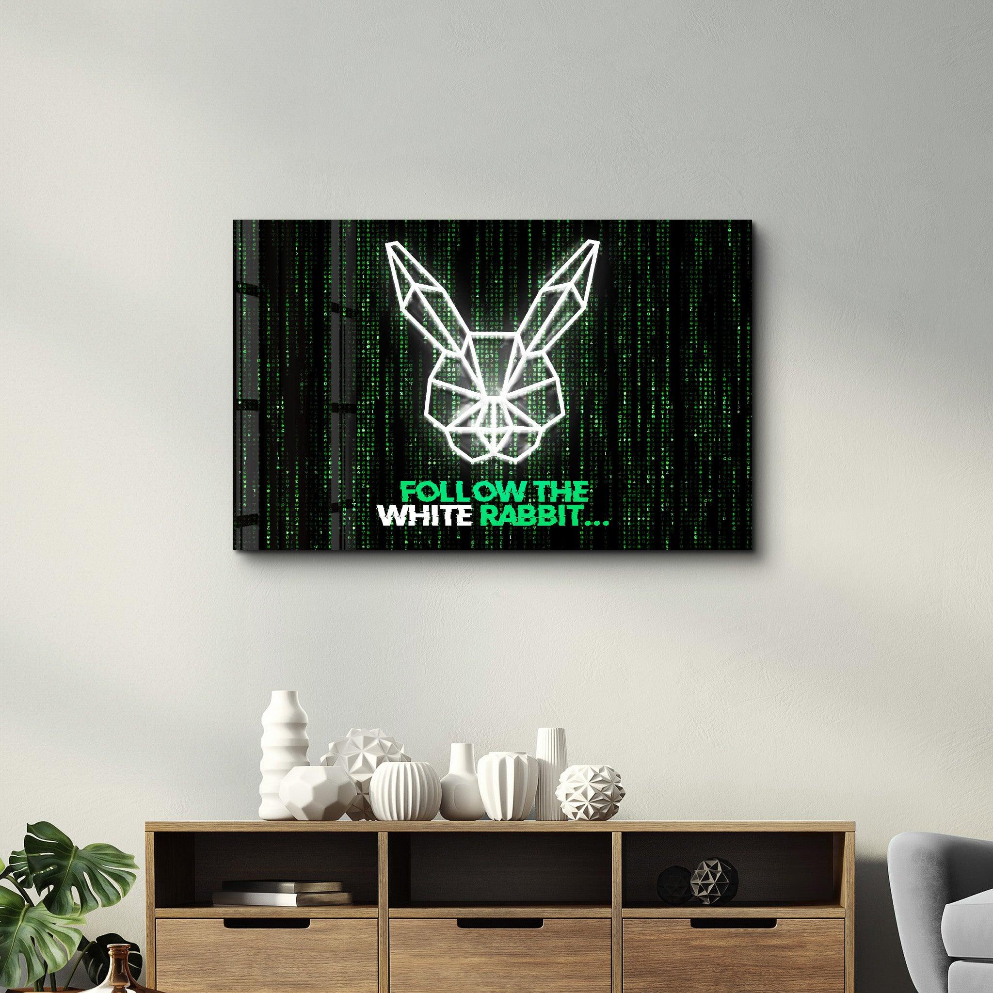 Follow the Rabbit | Glass Wall Art - ArtDesigna Glass Printing Wall Art