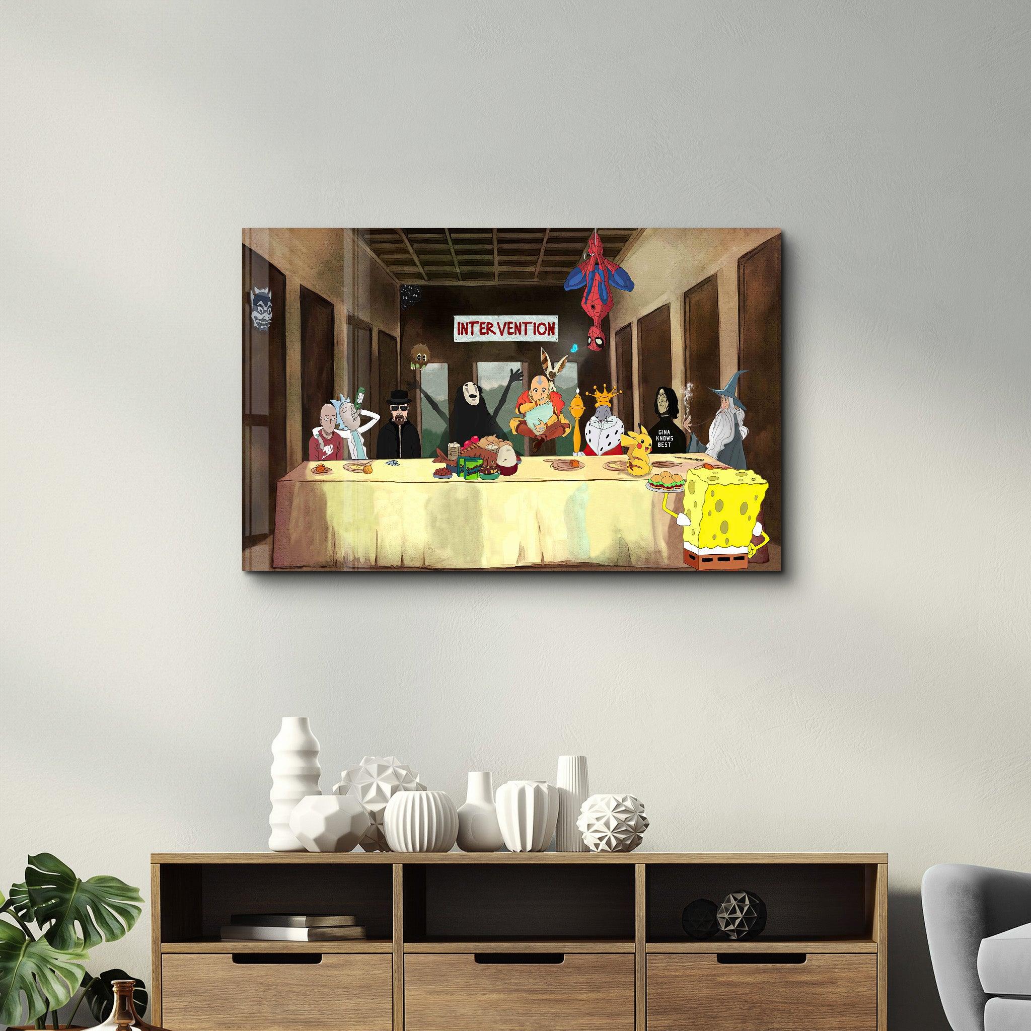 The Last Supper - Cartoons | Glass Wall Art - ArtDesigna Glass Printing Wall Art