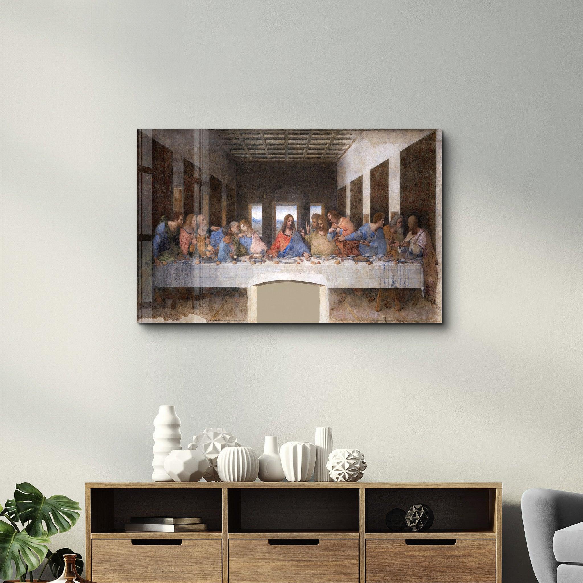 Leonardo da Vinci's The Last Supper (1495-1498) | Glass Wall Art - ArtDesigna Glass Printing Wall Art