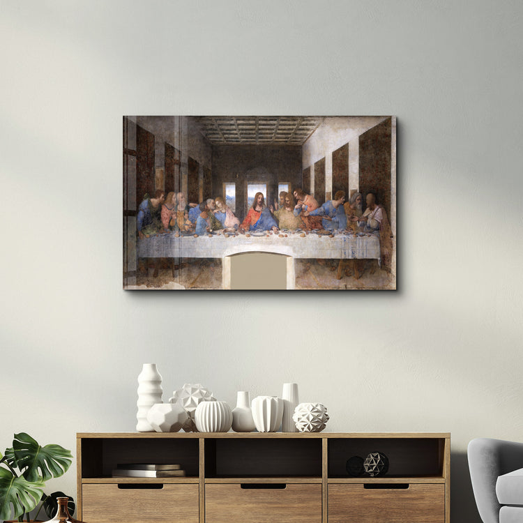 ・"Leonardo da Vinci's The Last Supper (1495-1498)"・Glass Wall Art - ArtDesigna Glass Printing Wall Art