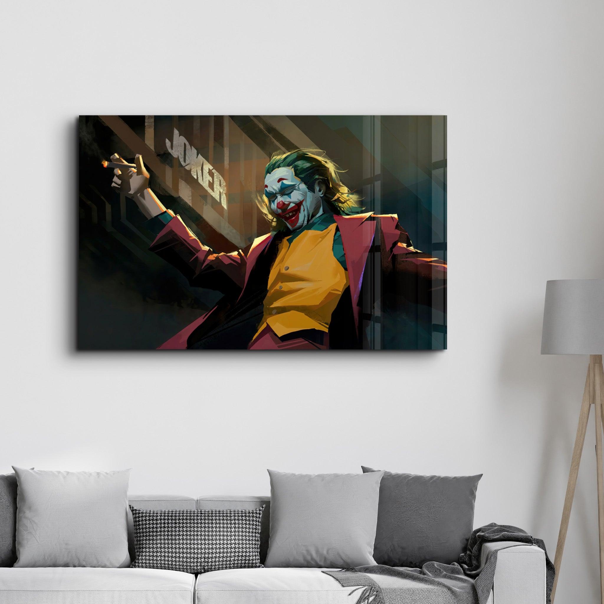 Abstract Joker | Glass Wall Art - ArtDesigna Glass Printing Wall Art