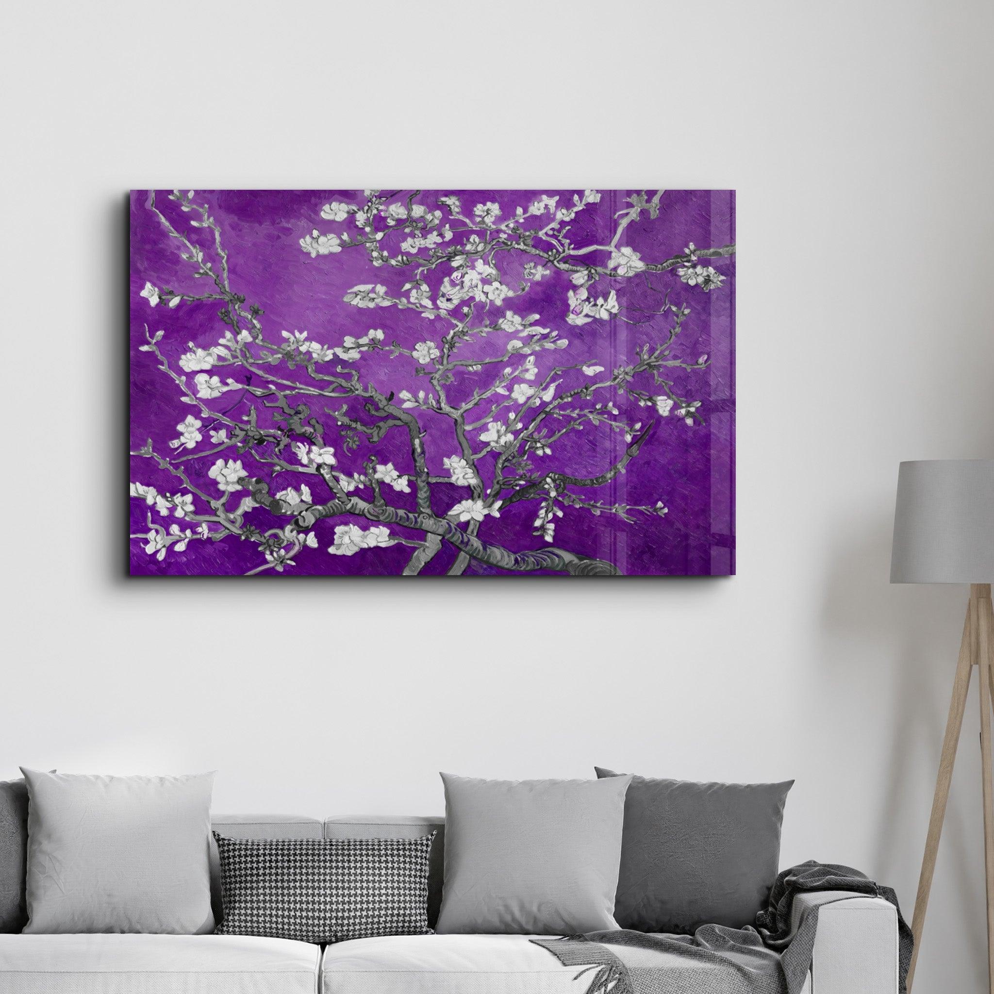 Abstract Flowers V4 | Glass Wall Art - ArtDesigna Glass Printing Wall Art