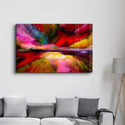 Abstract Colorful Clouds | Glass Wall Art - ArtDesigna Glass Printing Wall Art