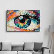 Eye In Colors V2 | Glass Wall Art - ArtDesigna Glass Printing Wall Art