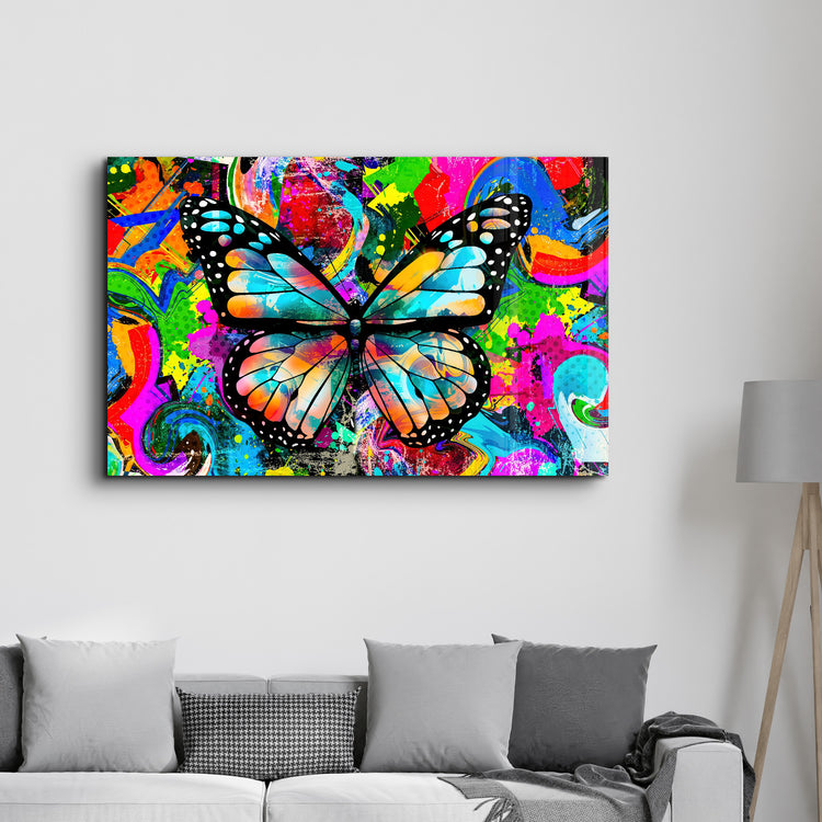 ・"Colorful Butterfly"・Glass Wall Art - ArtDesigna Glass Printing Wall Art