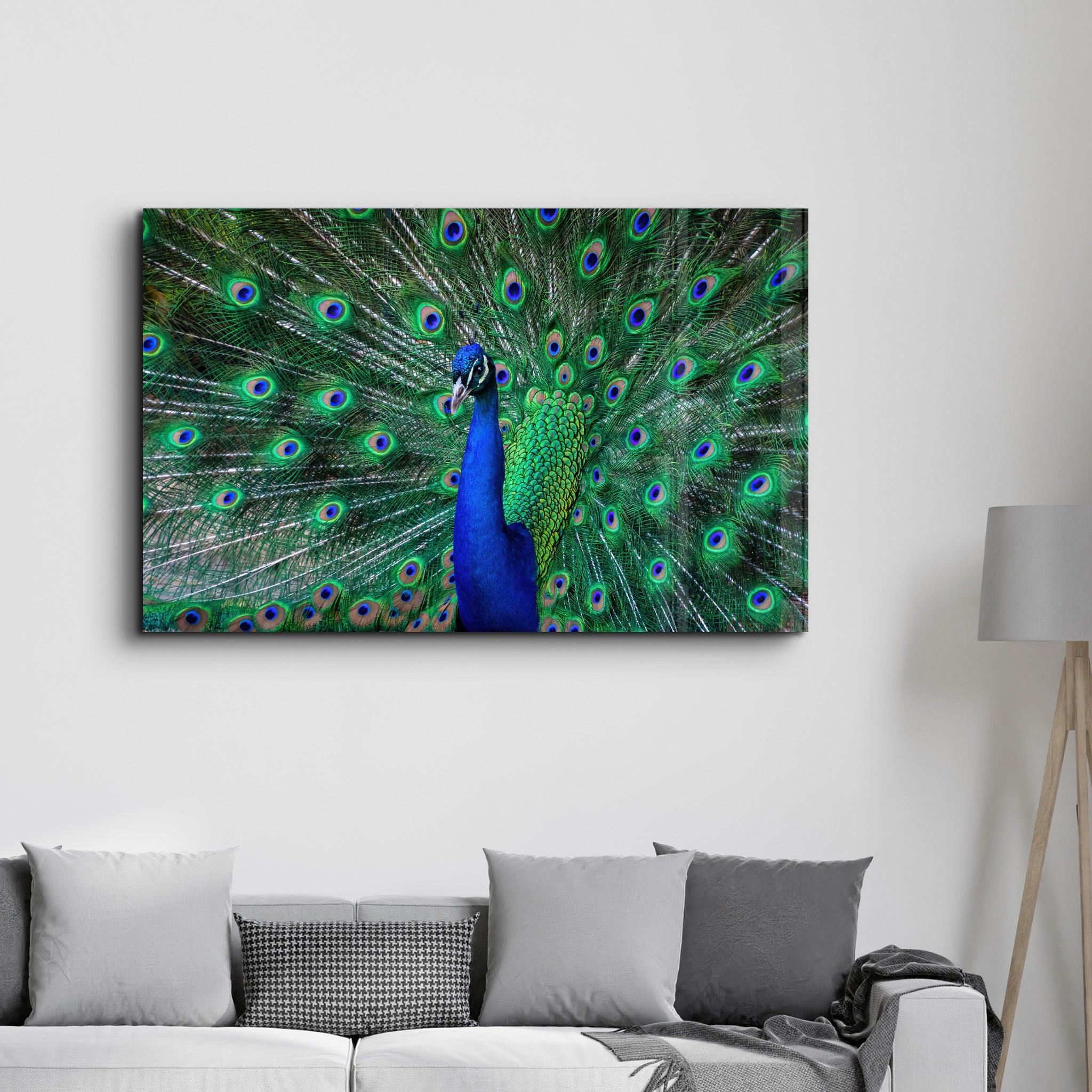 The Peacock | Glass Wall Art - ArtDesigna Glass Printing Wall Art