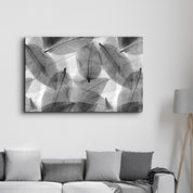 Black - White Leaves | Glass Wall Art - ArtDesigna Glass Printing Wall Art