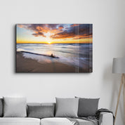 Sunset | Glass Wall Art - Artdesigna