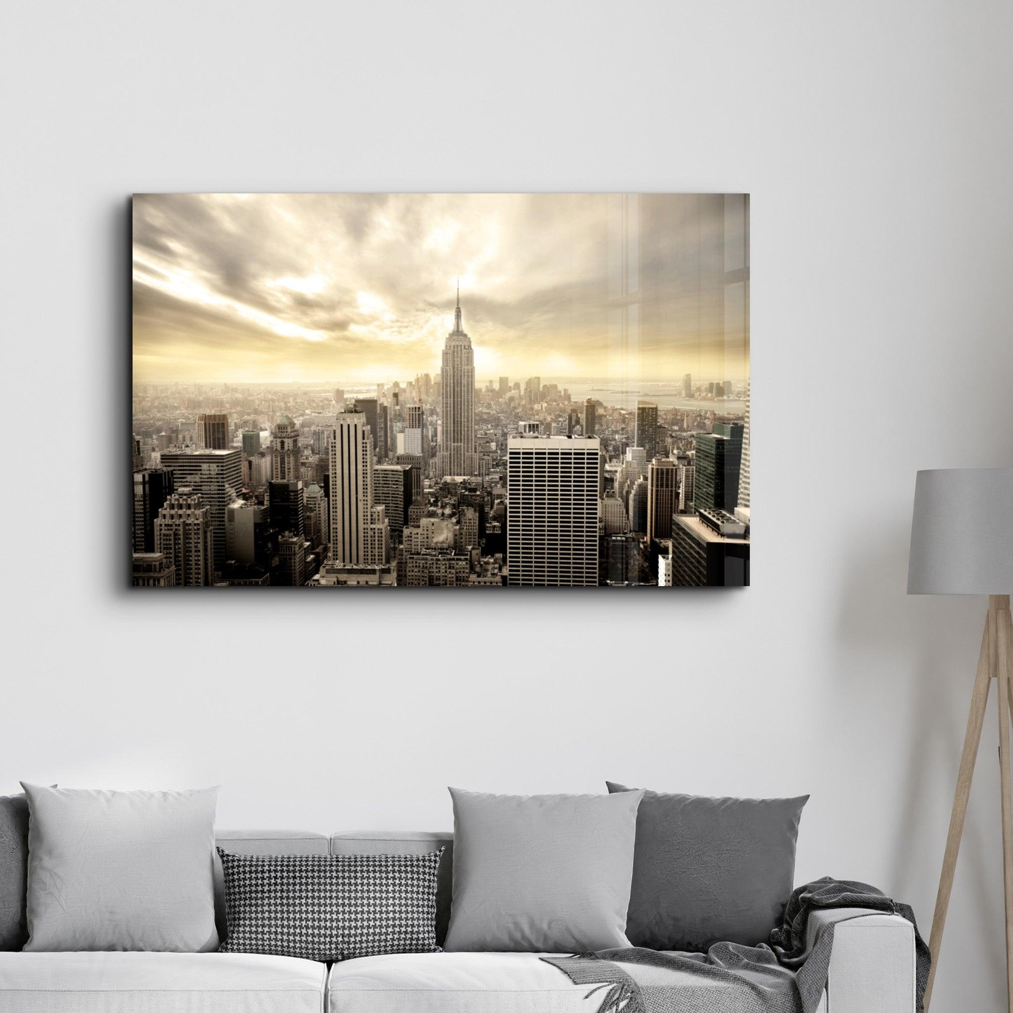 New York (NYC) | Glass Wall Art - Artdesigna