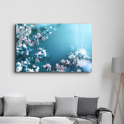 Spring Flowers | Glass Wall Art - Artdesigna