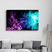 Colored Smoke | Glass Wall Art - Artdesigna