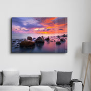 Sunset at Sea | Glass Wall Art - ArtDesigna Glass Printing Wall Art