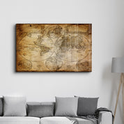The Old Map | Glass Wall Art - ArtDesigna Glass Printing Wall Art