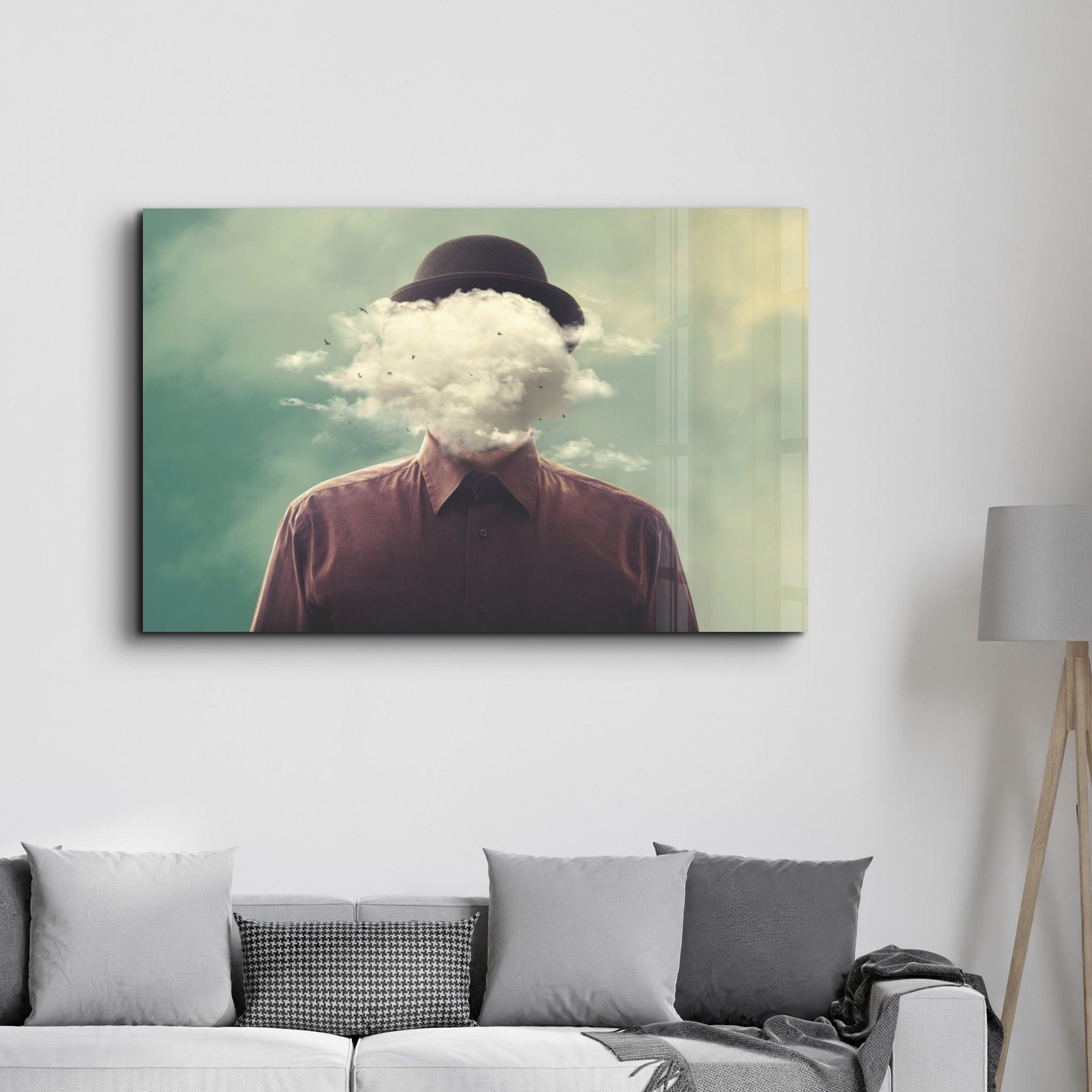 Smoke Head | Glass Wall Art - ArtDesigna Glass Printing Wall Art
