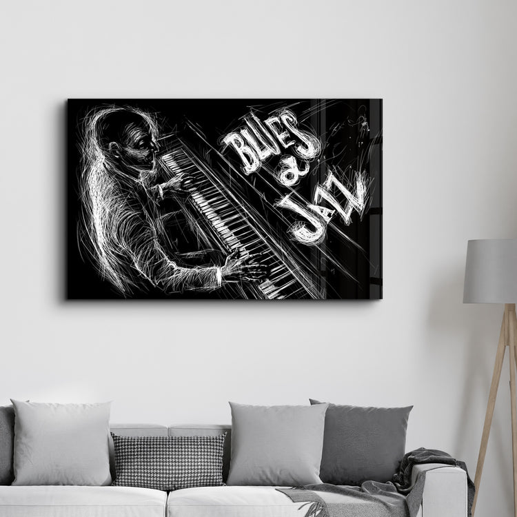 ・"Only Jazz"・Glass Wall Art - ArtDesigna Glass Printing Wall Art