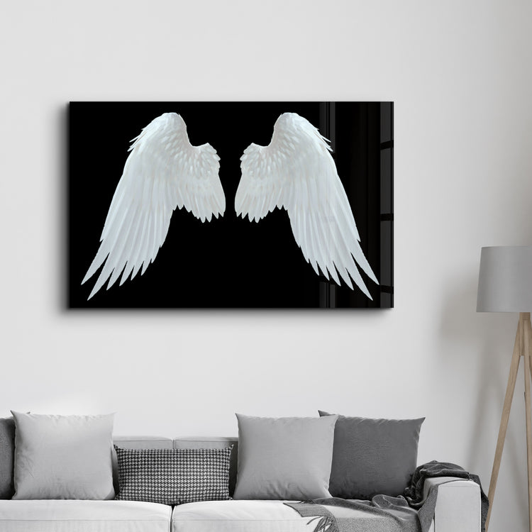 ・"Angel Wings"・Glass Wall Art - ArtDesigna Glass Printing Wall Art