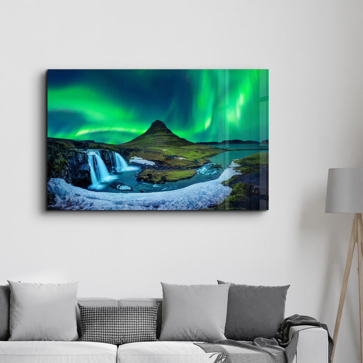 Aurora Borealis - Northern Lights Glass Wall Art - ArtDesigna Glass Printing Wall Art
