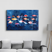 School of Fish | Glass Wall Art - ArtDesigna Glass Printing Wall Art
