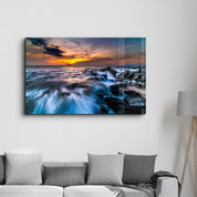 Catch the Sunset | Glass Wall Art - Artdesigna