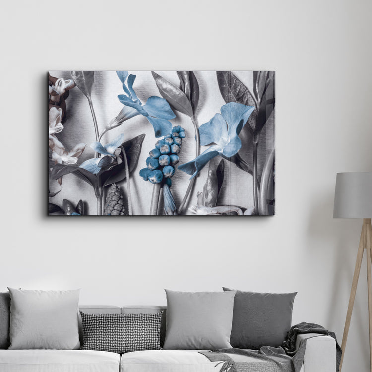 ・"Pastel Blue Flower"・Glass Wall Art - ArtDesigna Glass Printing Wall Art