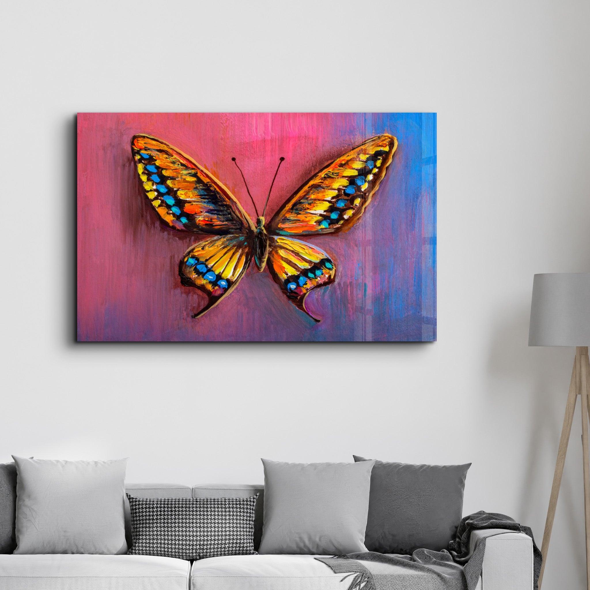 Butterfly 5 | Glass Wall Art - ArtDesigna Glass Printing Wall Art