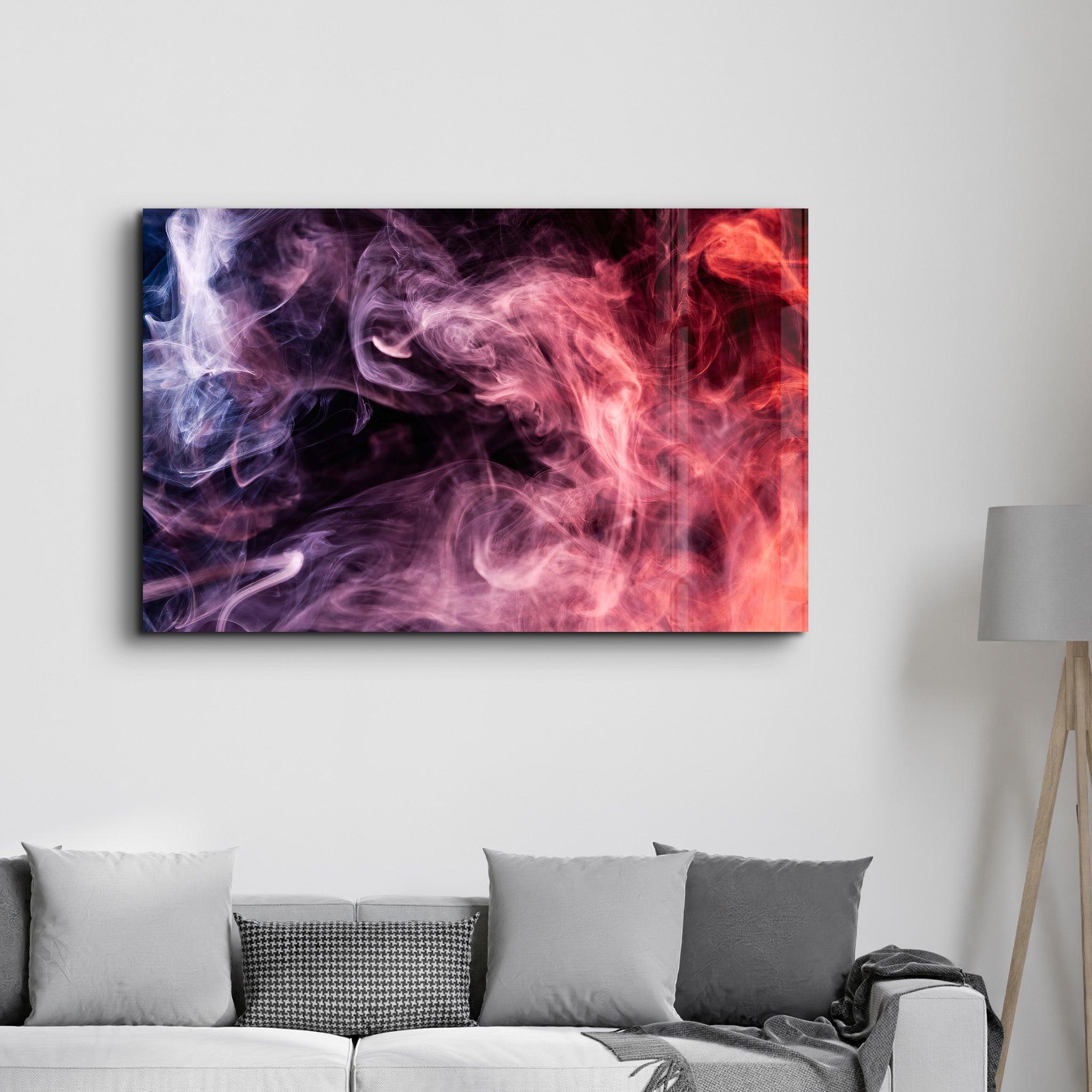 Smokes on the Black | Glass Wall Art - ArtDesigna Glass Printing Wall Art